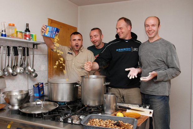 4 men in the kitchen